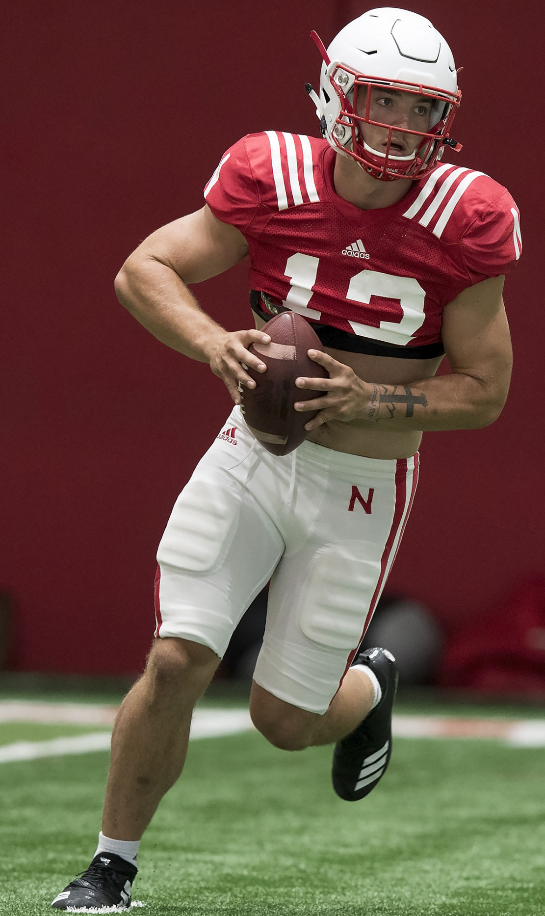 Nebraska football practice, 8/14